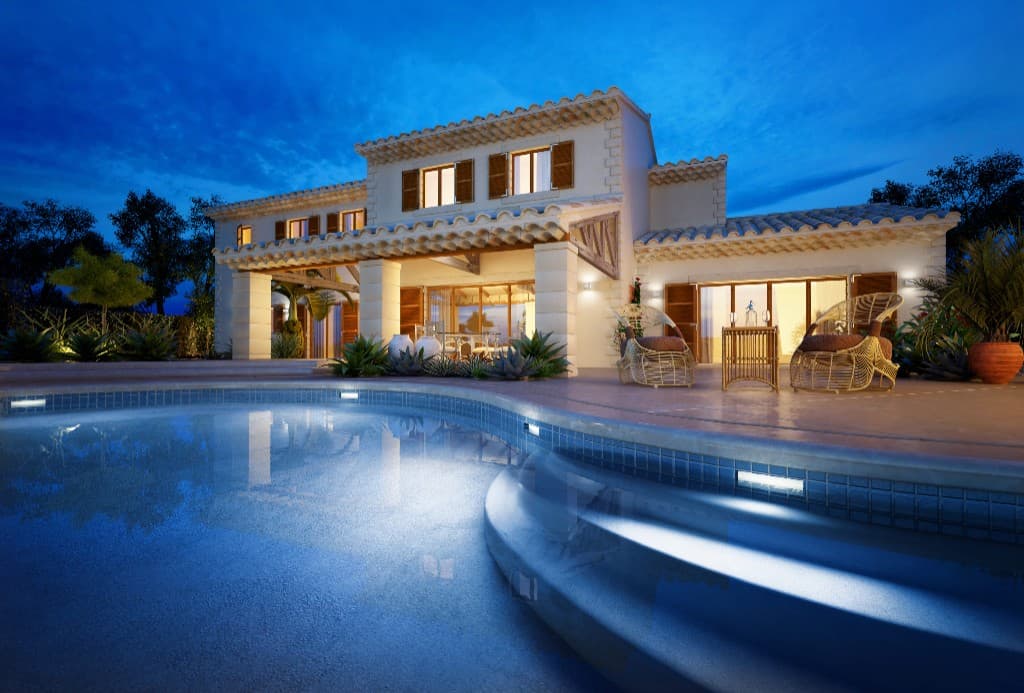 Mediterranean villa with pool